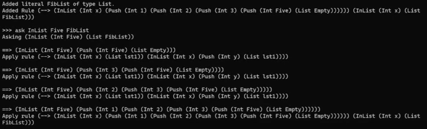 Using RiLab to prove that elements are in a list